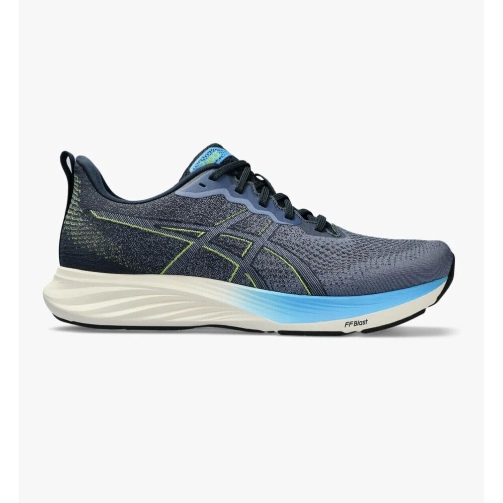 ASICS Men's Dynablast 4 Navy Blue Running Shoe with Light Blue Accents